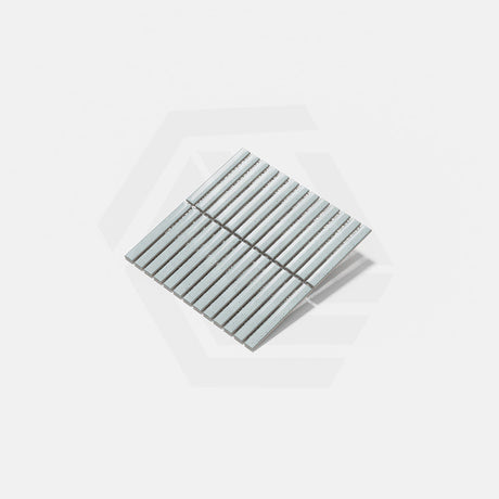 Cottage 3D Strip Mosaic Sheet Highland Grey Gloss 299x296mm Tile (20x145mm Strip Piece)