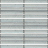 Cottage 3D Strip Mosaic Sheet Highland Grey Gloss 299x296mm Tile (20x145mm Strip Piece)