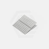 Cottage 3D Strip Mosaic Sheet Ivory Gloss Beige 299x296mm Tile (20x145mm Strip Piece)