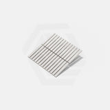Cottage 3D Strip Mosaic Sheet Gloss White 299x296mm Tile (20x145mm Strip Piece)