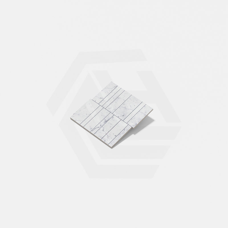 Euromarmo Carrara Venatino Mosaic Nova Brick Honed 300x300mm Tile