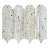 Euromarmo Mosaic Travertine Silver Gold Feather Matt Tile 338x260mm Sheet (83x260mm Chip Piece)