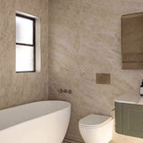 Euromarmo Mosaic Taj Mahal Feather Honed Tile 338x260mm Sheet (83x260mm Chip Piece)