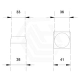 Chrome Shower/Bath Wall Mixer Kit Only