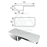 Solid Brass Square Wall Mixer for Bathtub and Basin Variant Colour Available