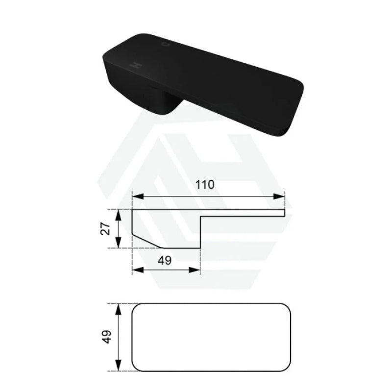 Solid Brass Square Wall Mixer for Bathtub and Basin Variant Colour Available