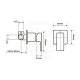 Solid Brass Square Wall Mixer for Bathtub and Basin Variant Colour Available