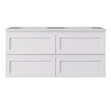 Lukka 600-1500mm Hamilton Wall Hung PVC Vanity Cabinet ONLY Matt Black/Matt White