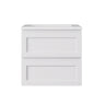 Lukka 600-1500mm Hamilton Wall Hung PVC Vanity Cabinet ONLY Matt Black/Matt White