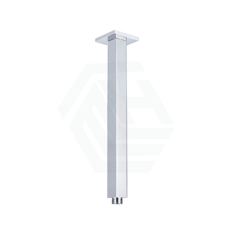 Fienza 100/450Mm Square Chrome Ceiling Shower Dropper 450Mm Arms