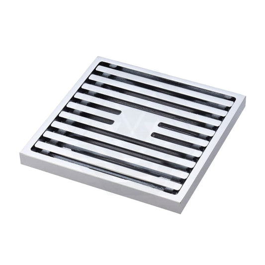 Fienza Square Slim Grate Floor Waste 88Mm Outlet Chrome Wastes
