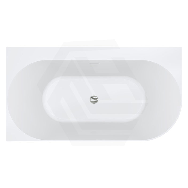 Fienza 1400mm Chloe Bathtub Left/Right Corner Acrylic Gloss White NO Overflow