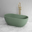 Fienza 1500Mm Jada Concrete Sage Freestanding Bathtub Oval No Overflow Bathtubs