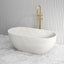 Fienza 1500Mm Jada Concrete White Freestanding Bathtub Oval No Overflow Bathtubs
