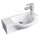 Fienza 440x245x122mm Charlotte Wall Hung Basin Ceramic Gloss White With One Tap Hole
