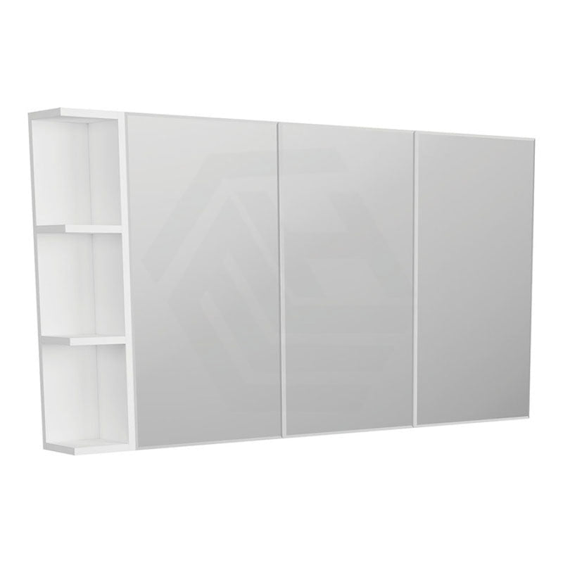 600/750/900/1200mm Bevel Edge Gloss White MDF board Mirror Shaving Cabinet 1 Side Shelf
