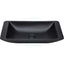 Fienza 600x345x105mm Classique Matt Black Cast Stone Above Counter Basin