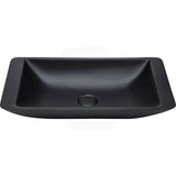 Fienza 600x345x105mm Classique Matt Black Cast Stone Above Counter Basin