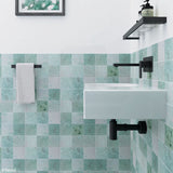 Fienza 600x425x150mm Reba Rectangle Gloss White Wall Hung Ceramic Left / Right Bowl Basin