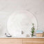 Fienza 690/800Mm Sunrise Round Matt White Special Shape Framed Wall Mirror Mirrors