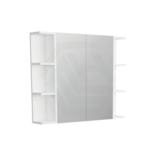 600/750/900/1200Mm Pencil Edge Gloss White Mdf Board Mirror Shaving Cabinet 2 Side Shelves Cabinets