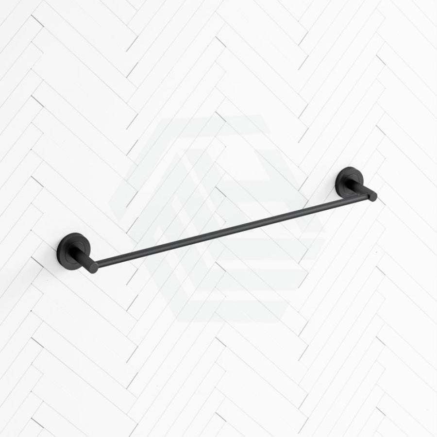 Fienza Axle 900Mm Single Towel Rail Matte Black Rails