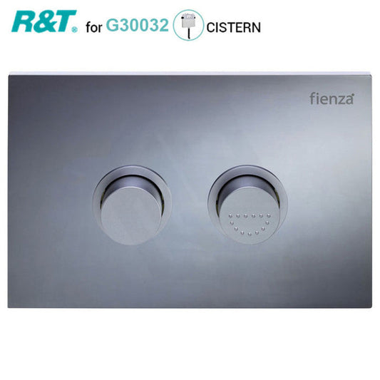 Fienza Chrome R&T Raised Care Toilet Flush Button Toilets Push Buttons