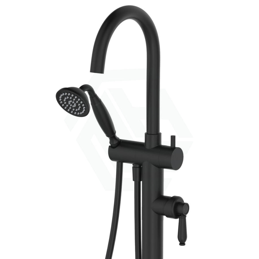 Fienza Eleanor Floor Mixer & Shower Matt Black