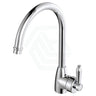 Eleanor Gooseneck Sink Mixer Chrome / Chrome