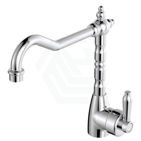 Eleanor Shepherds Crook Sink Mixer Chrome/Chrome