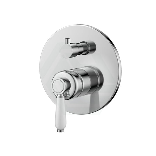 Fienza Eleanor Wall Diverter Mixer Chrome Ceramic Handle Available Mixers With