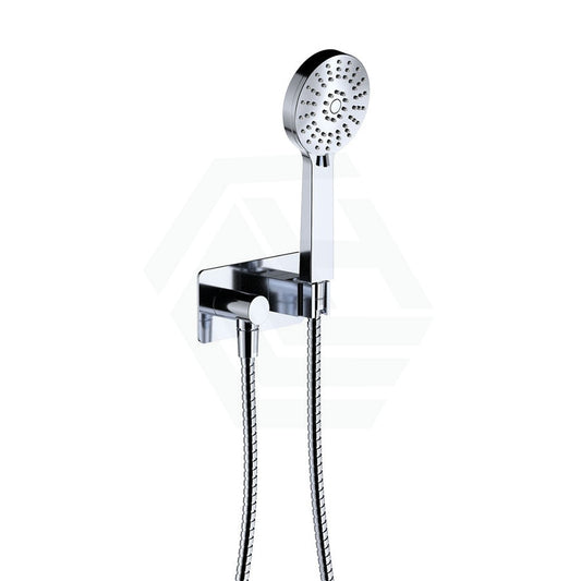 Fienza Empire Chrome Hand Shower With Soft Square Plate Handheld Sets