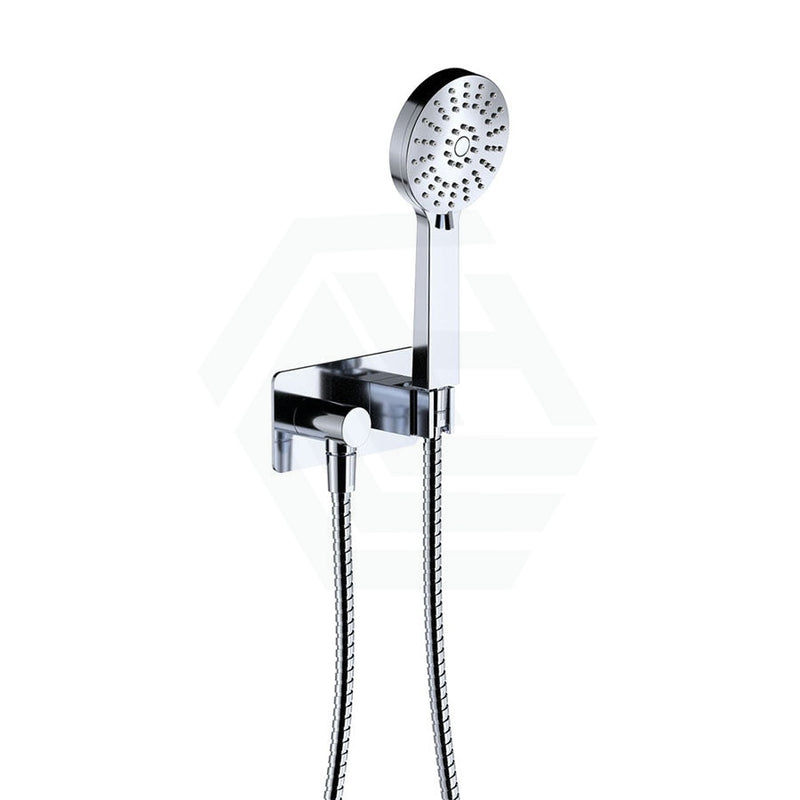 Fienza Empire Chrome Hand Shower With Soft Square Plate Handheld Sets