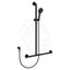 Fienza Hustle Care Matt Black Inverted T Rail Shower Left/Right Hand Left With Handheld