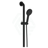 Fienza Hustle Care Matt Black Inverted T Rail Shower Left/Right Hand With Handheld