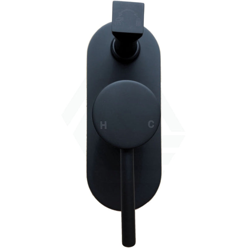 Fienza Hustle Wall Diverter Mixer Matt Black Mixers 