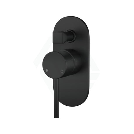 Fienza Hustle Wall Diverter Mixer Matt Black Mixers 