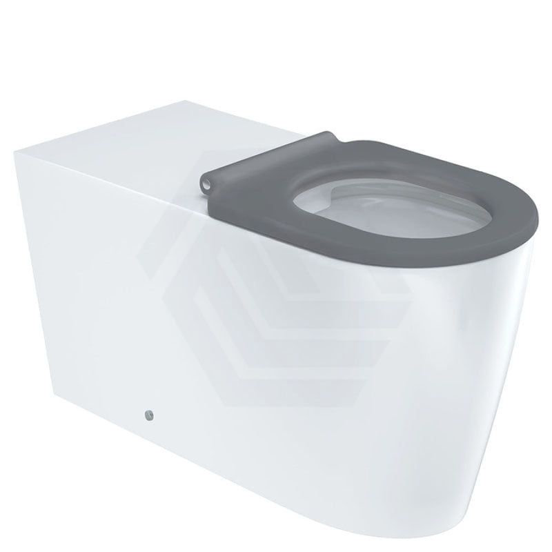 Fienza Isabella 800X365X435Mm Special Care Toilet Pan Back To Wall Rimless Flush Seat Grey Single