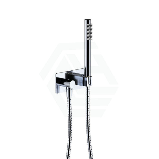 Fienza Isabella Chrome Hand Shower With Soft Square Plate Handheld Sets
