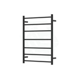 Fienza Isabella Matte Black Heated Towel Rail 7/8/9 Bars 7 Bars(600X800Mm) Rails