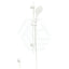 Fienza Kaya Matt White Shower Rail With Handheld