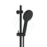 Fienza Kaya Matte Black Shower Rail With Handheld