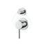 Fienza Kaya Wall Diverter Mixer Small Round Plates Multi-Colour Chrome Mixers 