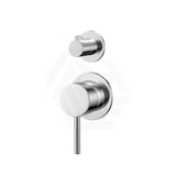Fienza Kaya Wall Diverter Mixer Small Round Plates Multi-Colour Chrome Mixers 