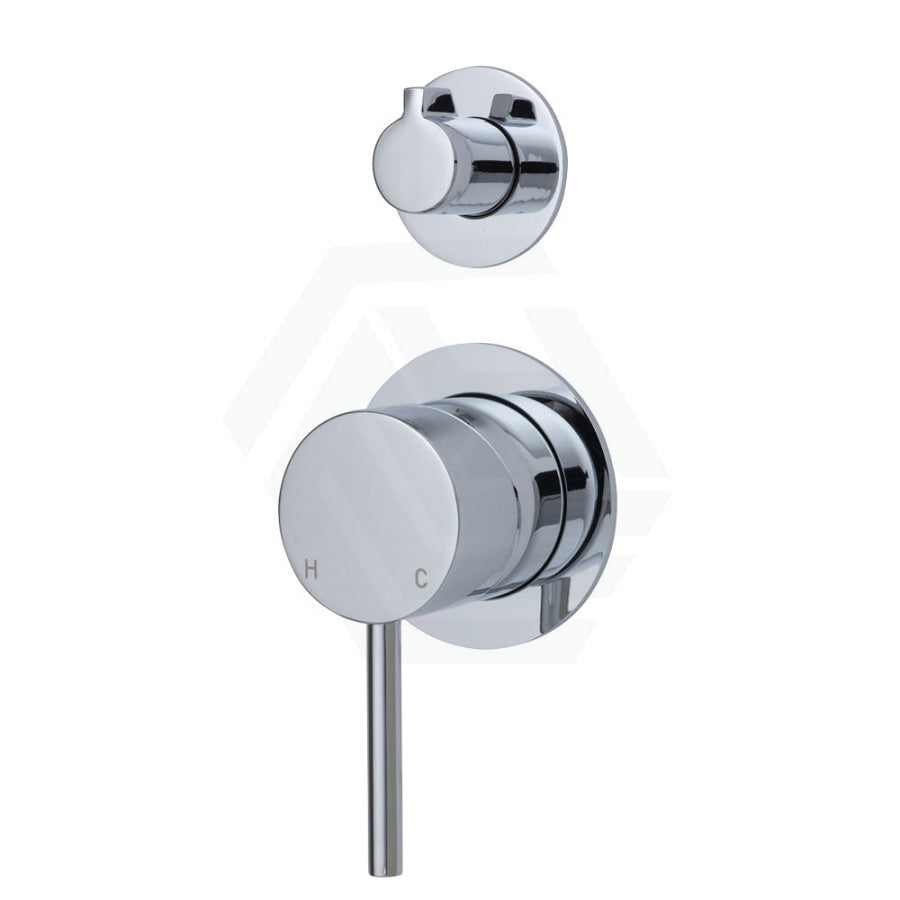 Kaya Wall Diverter Mixer Small Round Plates