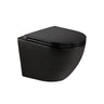 Fienza Koko Tornado Rimless Matt Black Wall Hung Toilet Pan For Bathroom Pans