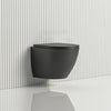 Fienza Koko Tornado Rimless Matt Black Wall Hung Toilet Pan For Bathroom Pans