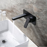 Fienza Koko Wall Mixer With Spout Matt Black Mixers