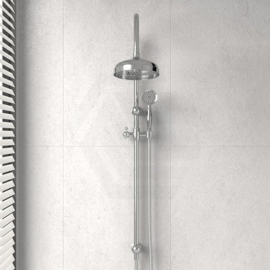 Fienza Lillian Chrome Twin Shower Top Water Inlet Showers