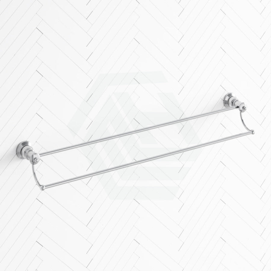 Fienza Lillian Double Towel Rail Chrome Rails